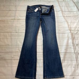 White House Black Market noir flare jeans 8R
